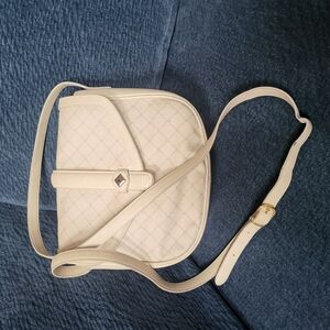 Bally logo canvas print white leather